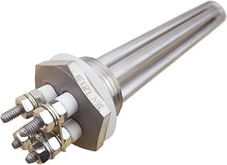 Dernord 36V 1200W Stainless Steel Heating Element Immersion Heater Submersible Water Heater Element with 1 Inch NPT Fitting Double U Type