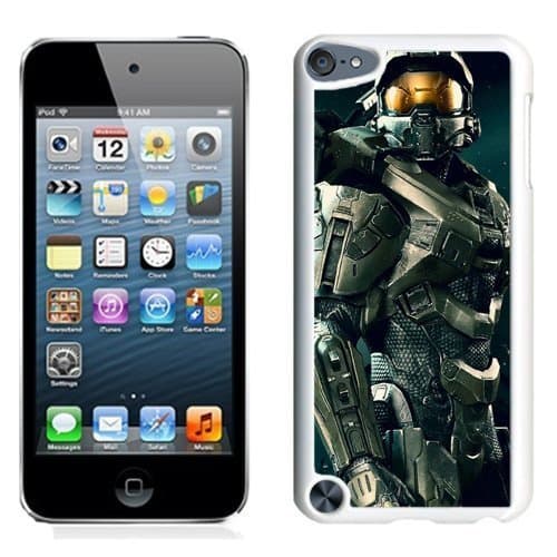 Customized$Unique iPod Touch 5 Case Design with Halo 4 White Phone Case for iPod Touch 5 5th Generation