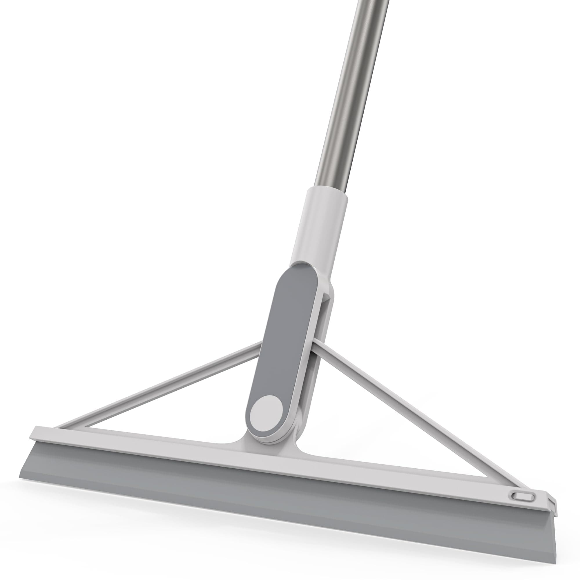 KOLLIEE Squeegee Broom Rubber Floor Squeegee 61" Long Handle Adjustable Floor Wiper for Tile Floor Garage Window Bathroom