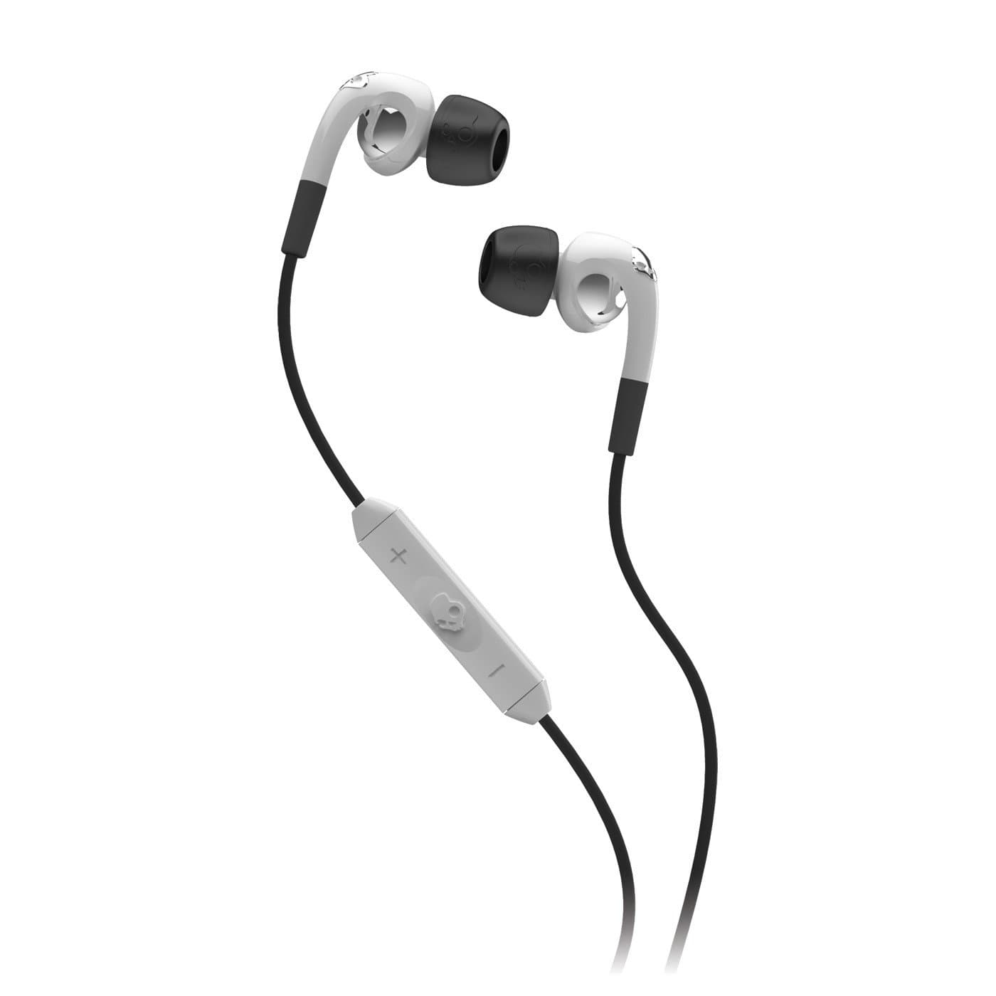 Skullcandy Fix In Ear Headphone With 3 Button Remote - White / Chrome