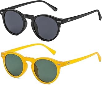 Gleyemor Kids Polarized Cute Round Sunglasses for Kids Girls Boys Age 3-8