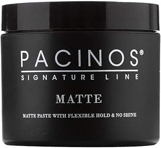 Pacinos Matte 2 Fl oz, Hair Paste with Flexible Hold & No Shine, Definition & Texture for a Natural Looking Hairstyle with No Flake