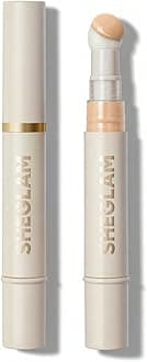 SHEGLAMComplexion Boost Concealer Sponge-Head Applicator Matte Liquid Concealer Long Lasting Brightening Color Corrector Weightless All-Day Long Lasting Hydrating Concealer-Fair