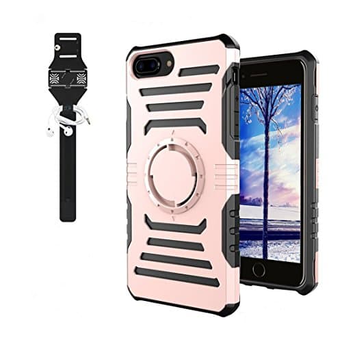iPhone 6 Plus Case,iPhone 6S Plus Case,BESTARLEDS Sports Armband Holster,Running Exercise Detachable Arm Band Protective Case for iPhone 6 Plus/iPhone 6S Plus (5.5 inch),Rose Gold