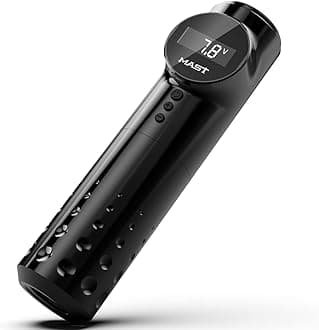 Mast Archer Cordless Tattoo Pen Machine, Rotary Tattoo Gun with Powerful Motor by Mcore, 2,000mAh Battery by Mastlabs for Run Long Time 3.5mm Stroke Black