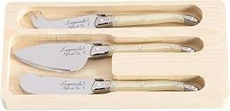 Cheese knives Premium Line, set of 3, mother of pearl color
