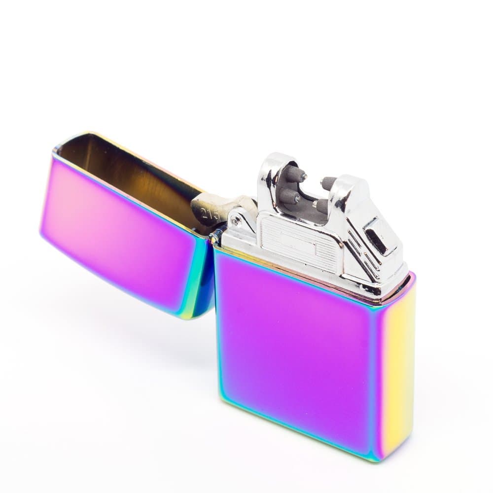 Electric Lighter USB Rechargeable - Gift Package (Gold) - Double Arc Lighter Electronic Ignition Battery Powered USB Charged - Up To 300 Sparks Per Charge - Windproof and Flameless - 3 YEARS WARRANTY!