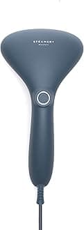 Steamery Handheld Clothes Steamer Cirrus 2, 1500W, UK Plug, Stainless Steel Mouthpiece, 25 Second Fast Heat Up, Garment Wrinkles Remover, Blue