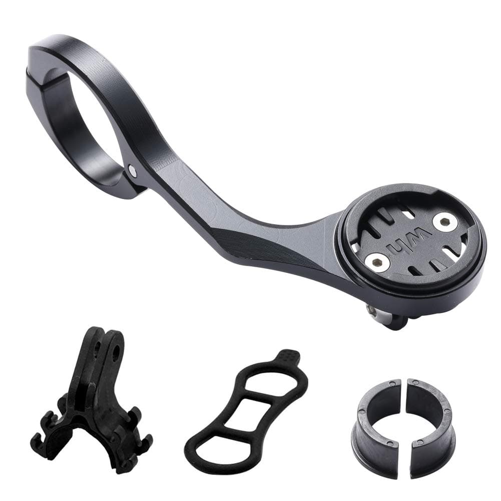 Out Front Combo Mount,Biycle Handlebar Mount for Wahoo Elemnt,Elemnt Bolt,Elemnt Mini,Sport Action Camera and Bike Lights,Compatible Handlebar Sizes 31.8mm 25.4mm (Black)