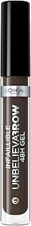 L’Oréal Paris L'Oreal UnbelievaBrow Long-Lasting Eyebrow Gel, Smudge-Proof, Transfer-Proof, Waterproof, 108 Dark Brunette