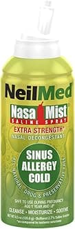 - NasaMist Hypertonic Extra Strength Saline Spray,Green 4.5 fl oz (Pack of 1)