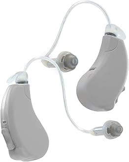 Lucid Hearing Engage Premium OTC Hearing Aids, Gray - iPhone Compatible - For Adults with Mild to Moderate Hearing Loss - Includes Bluetooth, App Controls & Speaker