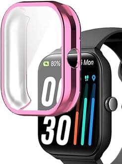 Watch Cases compatible with TOOBUR IDW16 1.95” and Quican W16B Veryfit Smart Watch, TPU Case with Screen Protector, Protecting Watch Body & Screen