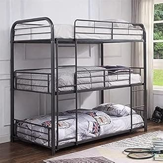 METALMASTER Triple bunk Bed in Black