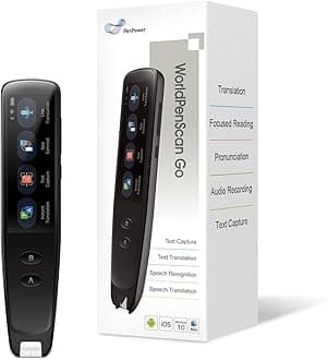 – PenPower WorldPenScan Go Digital Highlighter, Reading Pen and Multilingual Language Portable Translator. Speech/Scan-to-Text, Speech/Scan to translate All in one