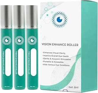 Vision Enhance Roller, Vision Enhance Roller, Eye Massage Roller, Alleviates Eye Strain, Relieve Eye Strain, Enhances Visual Clarity (3 Pcs)