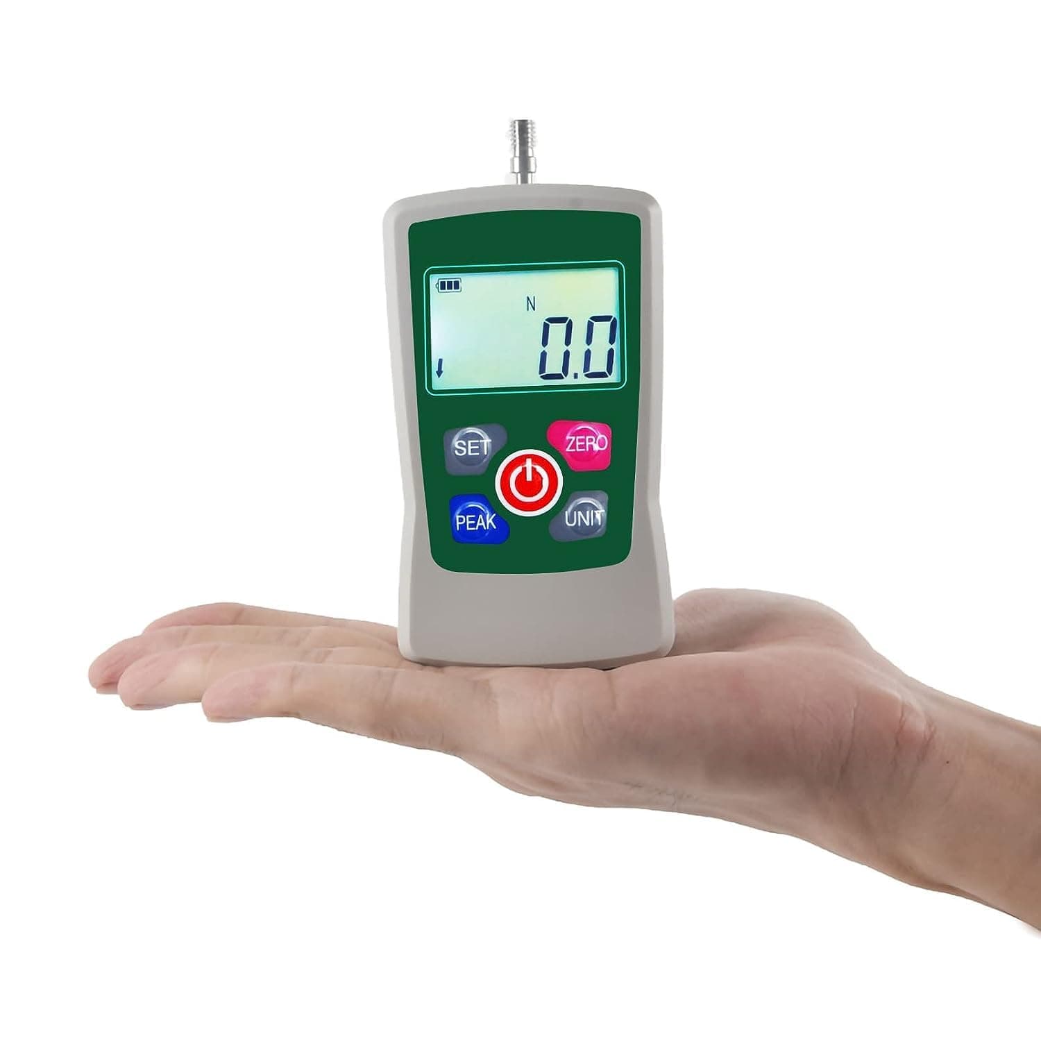 Genex Digital Force Gauge - Push and Pull Meter Tester with Digital Display for Tension & Compression Testing 500N/50kg/110Lb - Also known as Dynamometer - Full Set