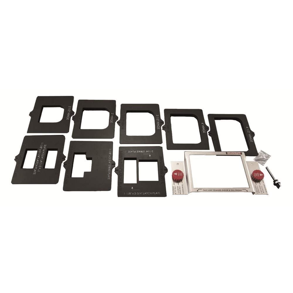 1213 Hinge Mate 300 - Complete Door Hinge Installation Kit with Latch & Strike Plate Templates. For use on Doors and Jambs