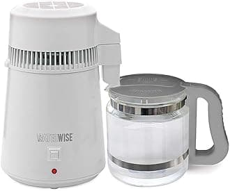 Waterwise 4000, Countertop Water Distiller System for Home and Office, 1 Gallon Glass Collector Bottle
