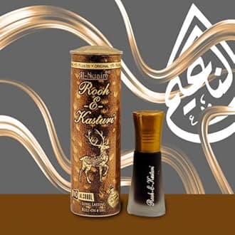 Al Nuaim Rooh-E-Kasturi Attar Roll On Alcohol Free 6ml, Yellow
