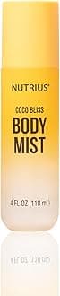 Nutrius Body Mist - Coco Bliss, 4 FL OZ - Invigorating and Natural Daily Fragrance