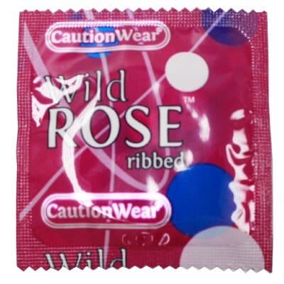 Caution Wear Wild Rose Condoms 24 Pack