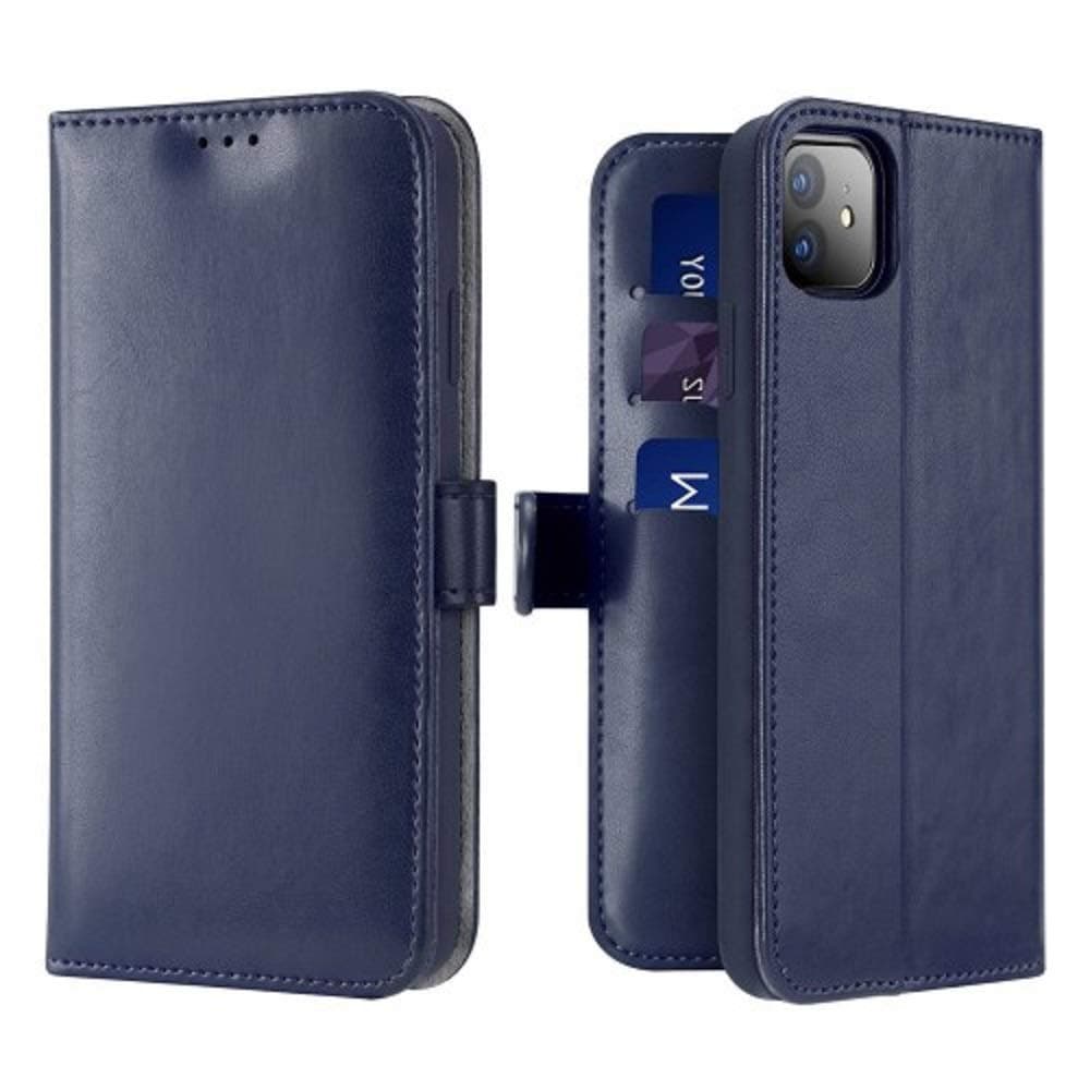 DUX DUCIS Wallet Case for New iPhone 11, Soft PU Leather Shockproof Flip Folio Wallet Cover with Card Slots, Magnetic Closure, Kickstand for New iPhone 11 (Blue)