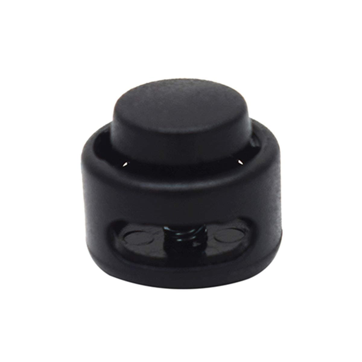 25 Pack Cord Lock Toggles Plastic in Black Mini Size 11.5mm x 13mm for Paracord Cord