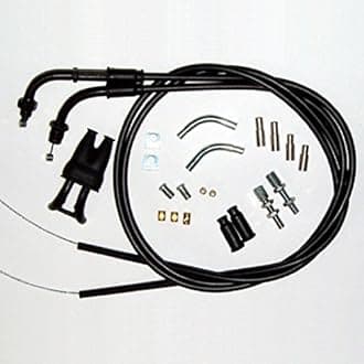Venhill U01-4-150-BK Universal Motorcycle Dual Throttle Cable Kit