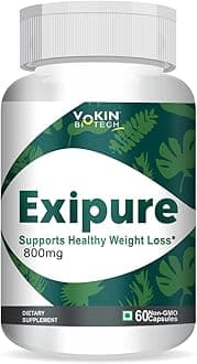 Vokin Biotech Exipure Pack of 60 Capsules With Perilla 150mg & Kudzu 150mg Helps To Turn Fat Into Energy | Increase Metabolism | Supports Fat Burn | Weight Loss Supplement