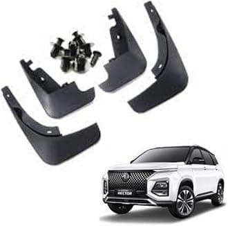 Autokaar OE Type/Box Type Car Mud Flap for MG Hector Plus, Black