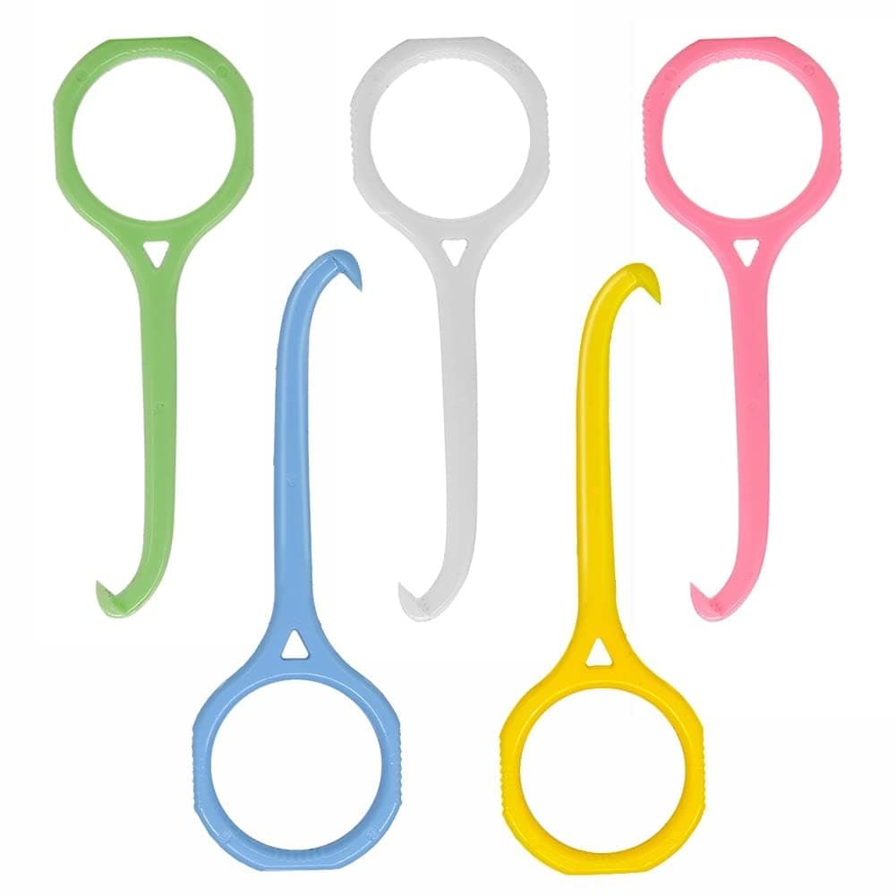 5 Pack Clear Aligner Removal Tool,Remover for Invisible Brace Tooth Cleaning Oral Care (White, Yellow, Pink, Green, Blue)