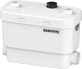 Saniflo 008 SANIVITE Gray Heavy Duty Water Pump, White