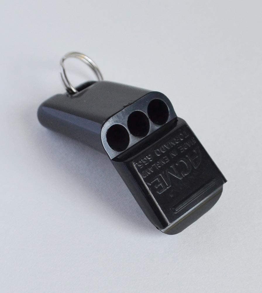 Tornado Model 635 Pealess Whistle Black - 3 Pack