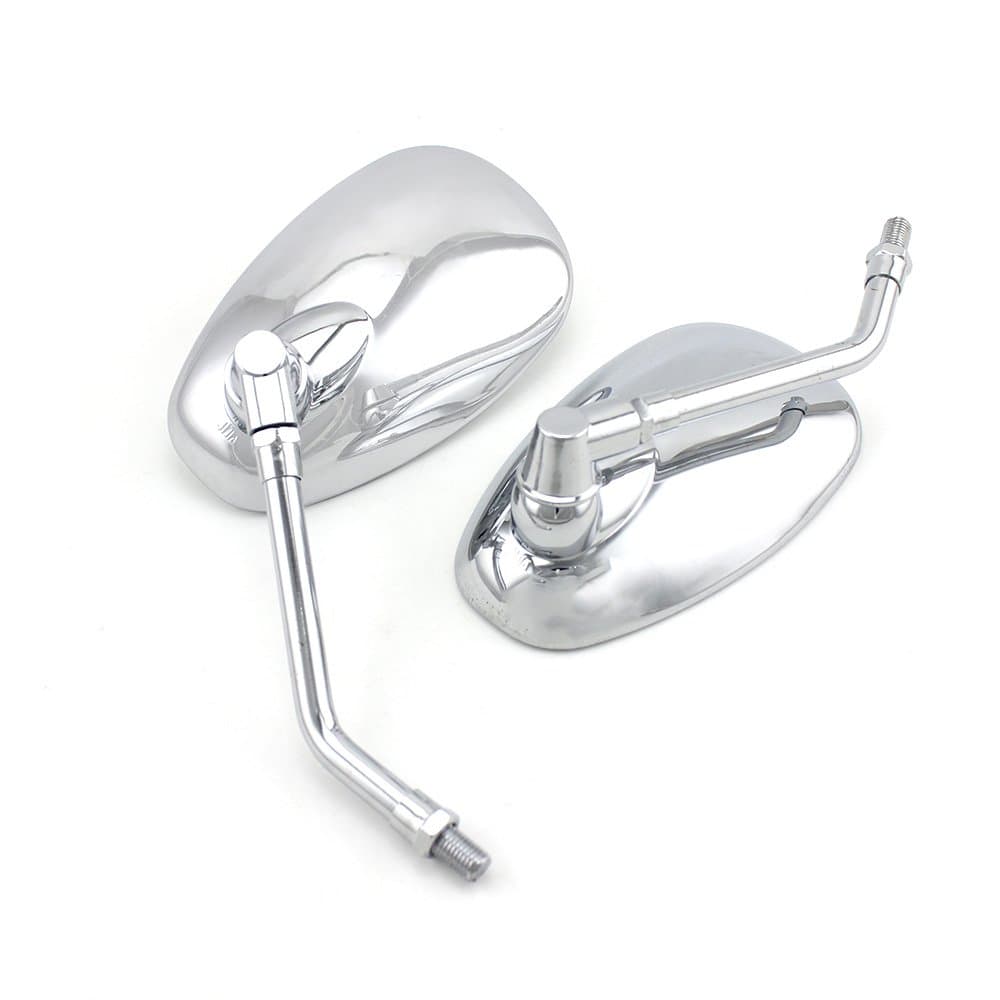 Universal 10mm Chrome Motorcycle Rear View Side Mirrors Handle Bar Bar End Motorcycle Mirrors