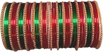 Shuhag glass bangles set