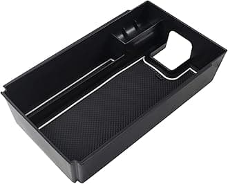 SKTU (Update) 2021 2022 2023 2024 Toyota Venza Center Console Organizer 2022 2023 2024 Toyota Venza Accessories ABS Black Materials Tray Armrest Secondary Storage Box (White)