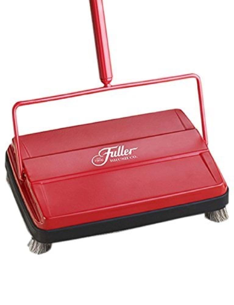 17052 Electrostatic Carpet & Floor Sweeper - 9" Cleaning Path - Lightweight - Ideal for Crumby Messes - Works On Carpets & Hard Floor Surfaces - Red