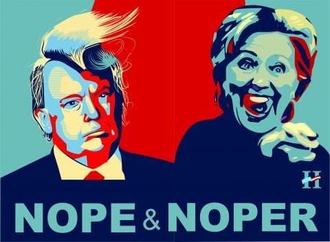 Nope and Noper Yard Sign