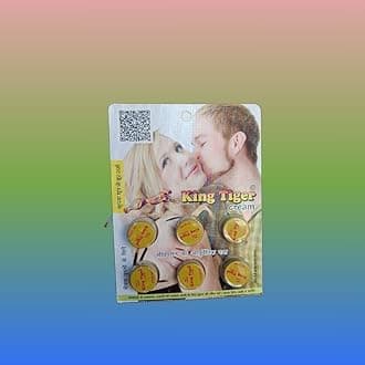 King Tiger Cream, Traditional Ayurvedic Formula, Pack of 6 Small Containers