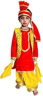 Indian Traditional Punjabi/Bhangra Boy Costume Punjabi Folk Dance Costume Bhangra for Boys