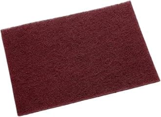 Scotch-Brite General Purpose 7447 Hand Pad, Very Fine Grade, 6 in x 9 in, Pack of 20, Aluminum Oxide, Surface Preparation, Scuffing, Blending, Cleaning, Maroon