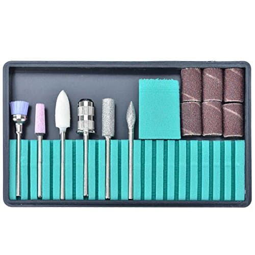 Kamo 12pc Nail Drill File Bits Tool Assorted for Manicure Electric Machine