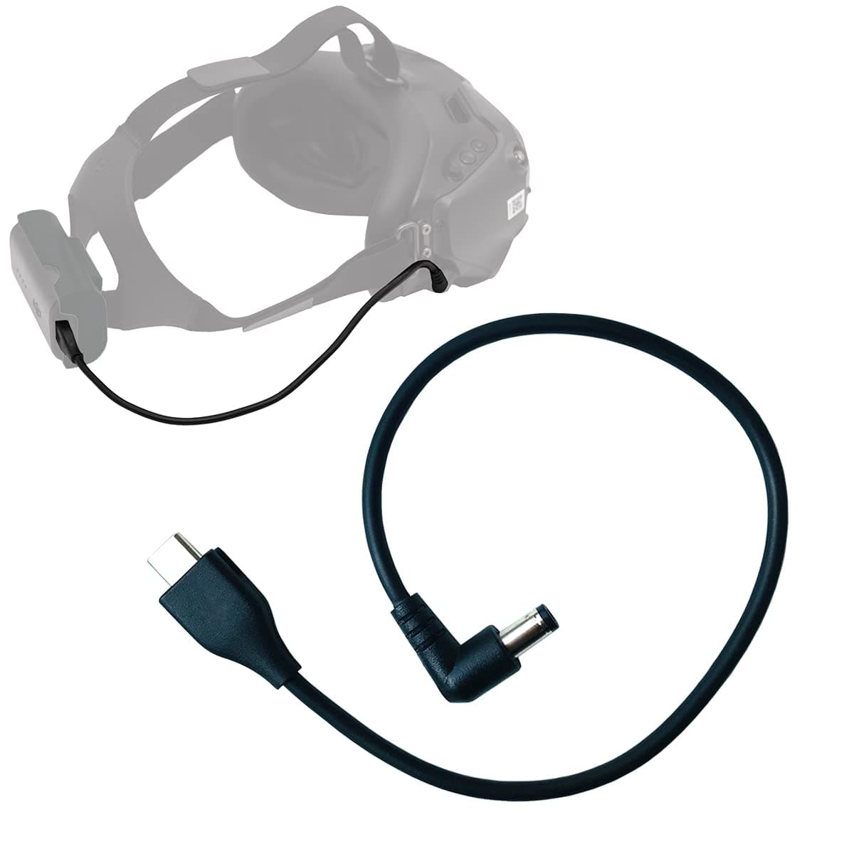 RAWECUD Power Cable Replacement for DJI FPV Goggles V2, 12 inches, Black, Accessory