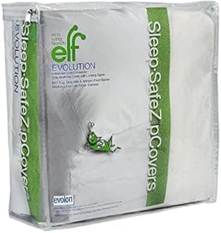 Eco Living Friendly Evolon Mattress Protector | 9" Full Zippered Mattress Encasement | Zippered Mattress Cover