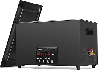 VEVOR 30L Sonic Cleaner, 600W Digital Ultrasonic Cleaning Machine with Upgraded Degassing and Gentle Mode, 40kHz Industrial Ultrasound Cleaner with Timer and Heater for Retainer Jewelry Tools