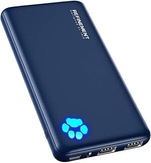 INIU Mobile Battery, 10,000 mAh, Large Capacity, Lightweight, Compact, Simultaneous Charging For 3 Devices, PSE Certified, USB-C Input & Output Port, Low Current Mode, LED Light, Portable Charger, Thin, A Must-Have Product For General Outdoor Use/Disasters/Emergencies, Mobile Battery, iPhone 14, 13 Pro Max 12, 11 X, XS, iPad, AirPods Xiaomi Oppo, Sony, Xperia and More