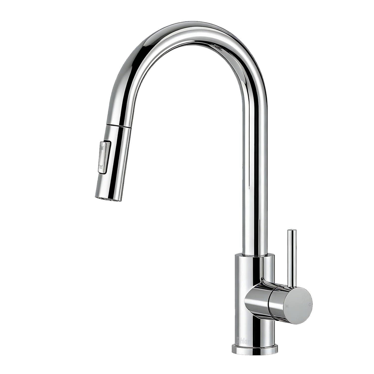 Kitchen Sink Mixer Tap with Pull Out Sprayer Chrome, 2 Spray Modes Hot and Cold Mixer Tap for Kitchen Sink Single Handle Faucets