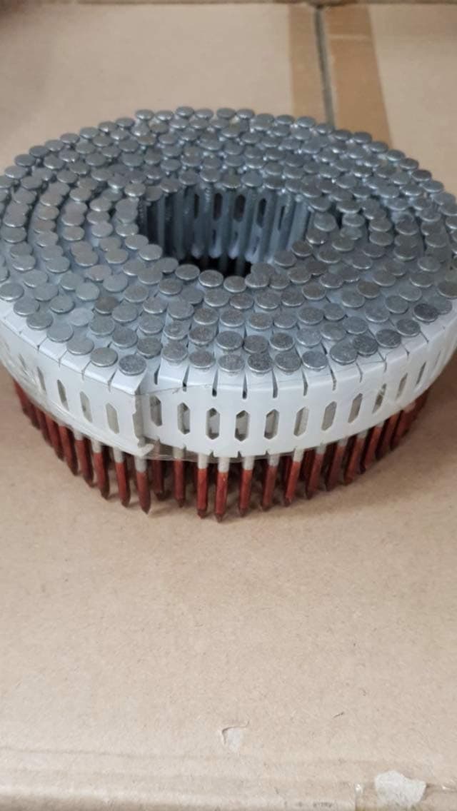 2.8/50mm Smooth Galvanized Duo Fast Plastic Sheath Coil Nails