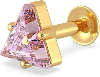 Yellow Gold Nose Pin for Women 22 k | 22k BIS Hallmark (916) Nose Stud for Women and Girls with Piercing